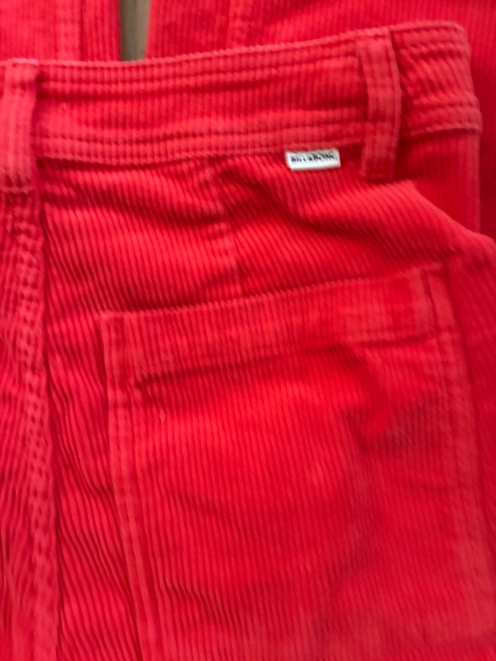 Billabong Vibrant tangerine Wide-Leg Corduroy Pants - Picture 3 of 5